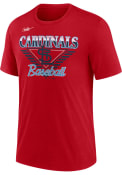 St Louis Cardinals Nike COOPERSTOWN REWIND NUT TRI-BLEND Fashion T Shirt - Red