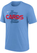 St Louis Cardinals Nike LOCAL DIAMOND PLAY Fashion T Shirt - Light Blue