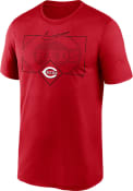 Cincinnati Reds Nike DIAMOND VIEW LEGEND T Shirt - Red