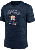Houston Astros Nike LEGEND PRACTICE VELOCITY T Shirt - Navy Blue