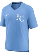 Kansas City Royals Nike PREGAME TOP T Shirt - Light Blue