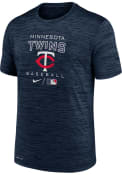 Minnesota Twins Nike LEGEND PRACTICE VELOCITY T Shirt - Navy Blue