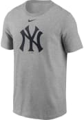 New York Yankees Nike LARGE LOGO T Shirt - Grey