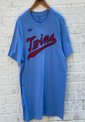 Minnesota Twins Nike COOP WORDMARK T Shirt - Light Blue