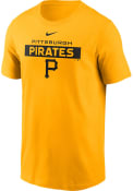 Pittsburgh Pirates Nike TEAM ISSUE T Shirt - Gold
