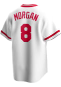 Cincinnati Reds Joe Morgan Nike Coop Replica Cooperstown Jersey - White