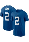Matt Ryan Indianapolis Colts Nike NAME AND NUMBER T-Shirt - Blue