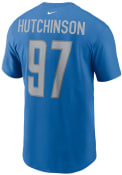 Aidan Hutchinson Detroit Lions Nike Name and Number T-Shirt - Blue