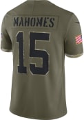 Patrick Mahomes Kansas City Chiefs Nike SALUTE TO SERVICE Limited Football Jersey - Olive