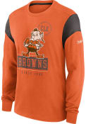 Cleveland Browns Nike HISTORIC SLEEVE STRIPE Fashion T Shirt - Orange
