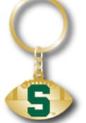 Michigan State Spartans Sculpted Football Keychain