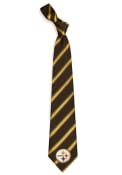 Pittsburgh Steelers Poly Woven Tie - Black