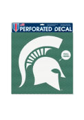 Michigan State Spartans 12x12 Perforated Auto Decal - Green