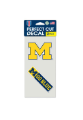 Michigan Wolverines 4x4 2 Pack Perfect Cut Auto Decal - Navy Blue