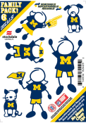 Michigan Wolverines 5x7 Family Pack Auto Decal - Blue