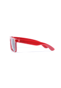 Temple Owls Smoke Lense Sunglasses - Red