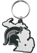 Michigan State Spartans Home State Flex Keychain