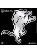 Detroit Lions 6x6 Metallic Auto Decal - Silver
