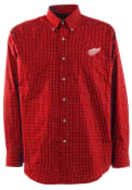 Antigua Detroit Red Wings Red Esteem Dress Shirt