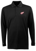 Antigua Detroit Red Wings Black Exceed Polo