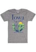 Iowa Bozz Prints Come For The Fields Fashion T Shirt - Grey