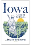 Iowa Come For The Fields Postcard