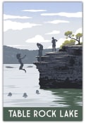 Branson Table Rock Lake Cliff Postcard
