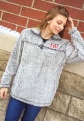 Chicago Womens Sherpa Grey 1/4 Zip Pullover