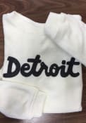 Detroit Womens Oatmeal Script Cozy Long Sleeve Crew Sweatshirt