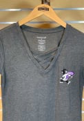K-State Wildcats Womens Caged T-Shirt - Grey