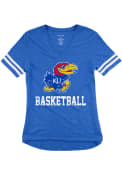 Kansas Jayhawks Womens Basketball Tee T-Shirt - Blue