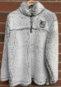 Cleveland State Vikings Womens Sherpa 1/4 Zip Pullover - Grey