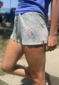 Kansas Jayhawks Womens Cuddle Shorts - Grey