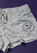 K-State Wildcats Womens Cuddle Shorts - Grey