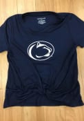Penn State Nittany Lions Girls Twisted Fashion T-Shirt - Navy Blue