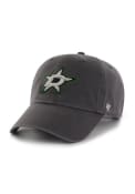 Dallas Stars 47 Clean Up Adjustable Hat - Charcoal