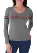 47 Cincinnati Reds Womens Grey Post Season T-Shirt