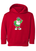 Phillie Phanatic Soft As A Grape Philadelphia Phillies Toddler Red Toddler Mascot Hooded Sweatshirt