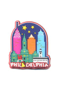 Philadelphia Philly Skyline Night Magnet