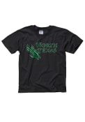 North Texas Mean Green Youth Black Big Logo T-Shirt