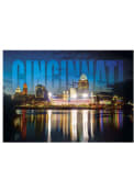 Cincinnati Night Skyline Magnet