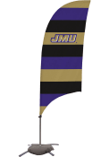 James Madison Dukes 7.5 Foot Cross Base Tall Team Flag