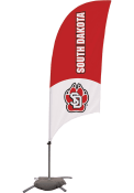 South Dakota Coyotes 7.5 Foot Cross Base Tall Team Flag