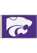 Purple K-State Wildcats 2x3 Silk Screen Grommet Flag