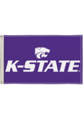 Purple K-State Wildcats 3x5 Silk Screen Grommet Flag