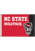 NC State Wolfpack 2x3 Red Silk Screen Grommet Flag
