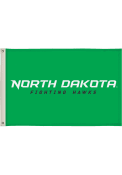 North Dakota Fighting Hawks 2x3 Green Silk Screen Grommet Flag
