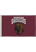 Montana Grizzlies 3x5 Maroon Silk Screen Grommet Flag