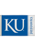 Kansas Jayhawks 3x5 Blue Silk Screen Grommet Flag