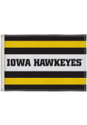 Iowa Hawkeyes 2x3 White Silk Screen Grommet Flag